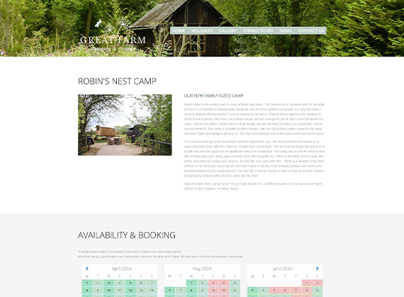 Portfolio Image for Great Farm Glamping & Cottages