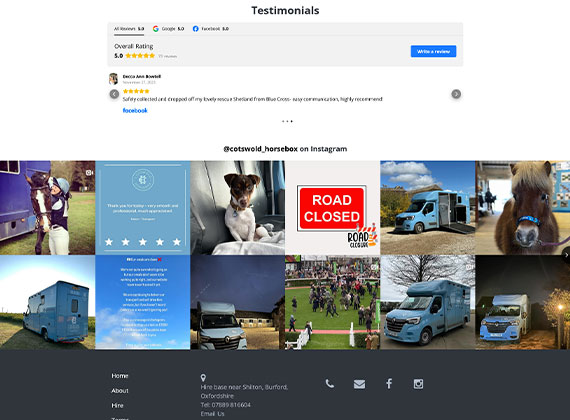 Portfolio Image for Cotswold Horsebox Hire & Transport