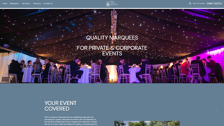 Portfolio Image for Flint & Lambourn Marquees